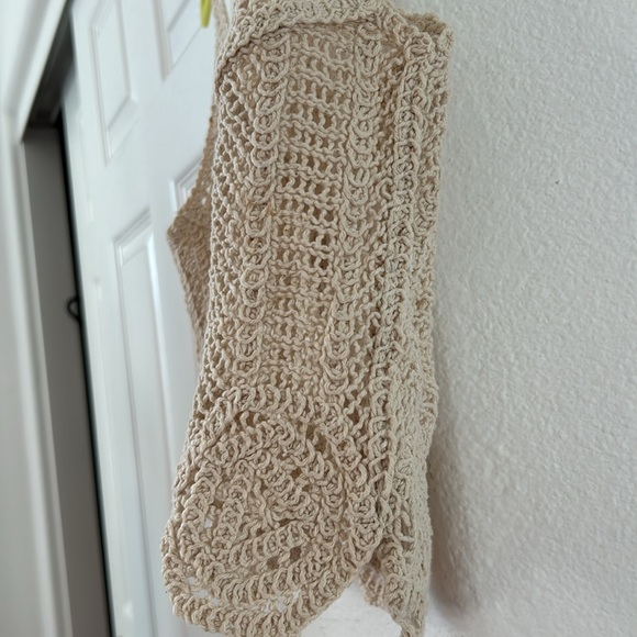 NWOT  ZARA Open Crochet strap tank top in Size Small - Picture 7 of 7